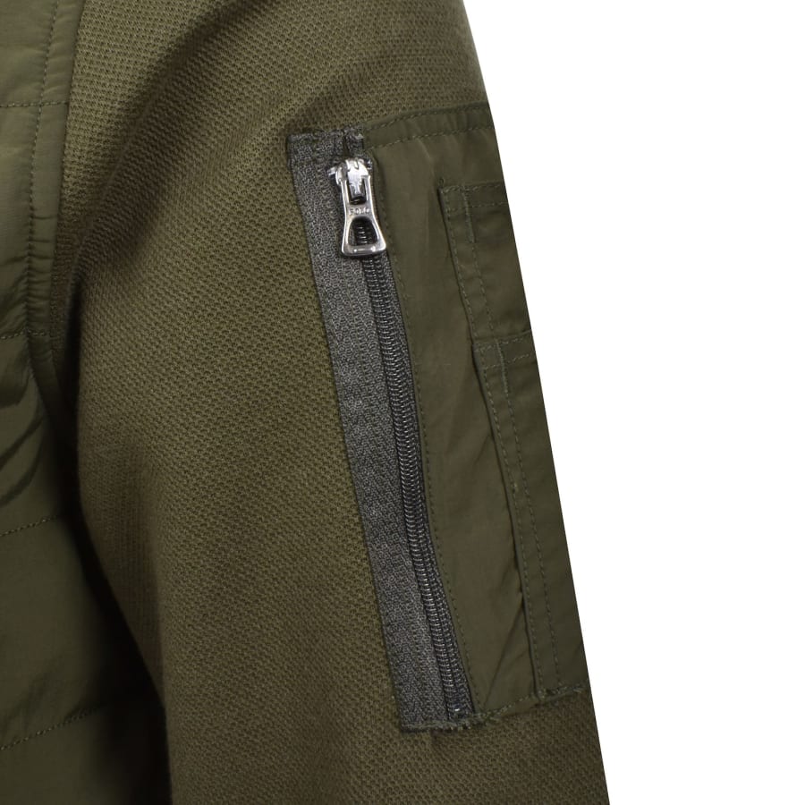 Ralph Lauren Hybrid Bomber Jacket Green | Mainline Menswear